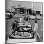 Teenagers Hanging Out at the Local Drive In-Hank Walker-Mounted Photographic Print