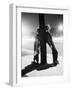 Teenagers Leaning on Utility Pole-Bettmann-Framed Photographic Print