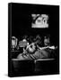 Teenagers "Necking" in a Movie Theater-Nina Leen-Framed Stretched Canvas