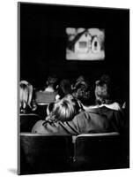 Teenagers "Necking" in a Movie Theater-Nina Leen-Mounted Photographic Print