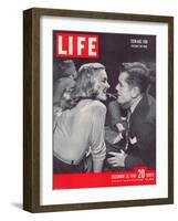 Teenagers Playing Party Game, Pass the Ring, December 20, 1948-Alfred Eisenstaedt-Framed Photographic Print