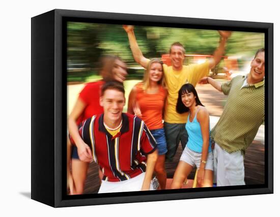 Teens Having Fun Outdoors-Bill Bachmann-Framed Stretched Canvas