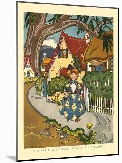 Teeny Tiny Walk-Hauman-Mounted Art Print