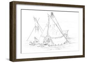 Teepee, 1841-Myers and Co-Framed Giclee Print