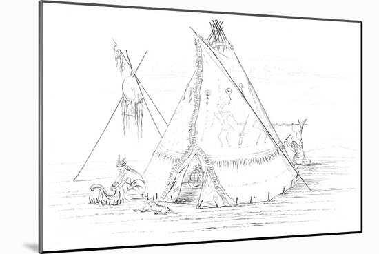 Teepee, 1841-Myers and Co-Mounted Giclee Print