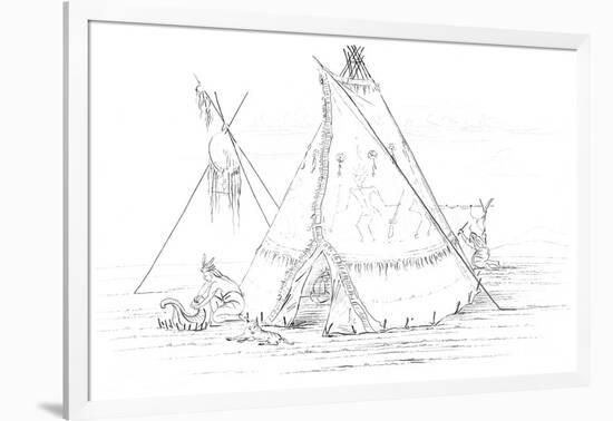 Teepee, 1841-Myers and Co-Framed Giclee Print