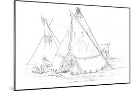 Teepee, 1841-Myers and Co-Mounted Premium Giclee Print