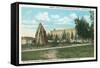 Teepee Fountain, Thermopolis-null-Framed Stretched Canvas