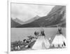 Teepee,Indians on Shore of Lake-Philip Gendreau-Framed Photographic Print