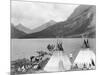 Teepee,Indians on Shore of Lake-Philip Gendreau-Mounted Photographic Print