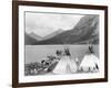 Teepee,Indians on Shore of Lake-Philip Gendreau-Framed Photographic Print