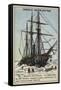 Tegetthof, Ship Used on the Austro-Hungarian Polar Expedition of 1872-1873-null-Framed Stretched Canvas