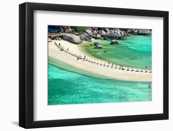 Teh Nangyuan Island or Kor Toa from Thailand-Anake Seenadee-Framed Photographic Print