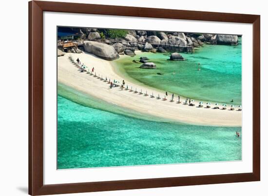 Teh Nangyuan Island or Kor Toa from Thailand-Anake Seenadee-Framed Photographic Print