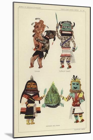 Tehabi, Tunwup Taamu, Kerwan and Mana-null-Mounted Giclee Print