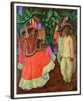 Tehauntepec Dance-Diego Rivera-Framed Premium Giclee Print