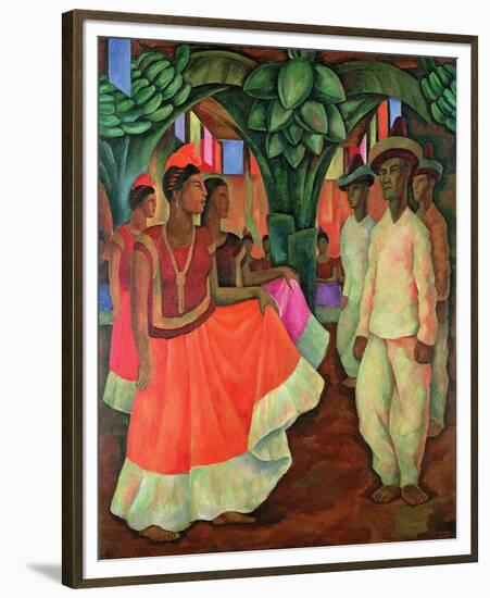 Tehauntepec Dance-Diego Rivera-Framed Premium Giclee Print