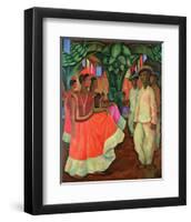 Tehauntepec Dance-Diego Rivera-Framed Art Print