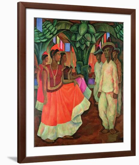 Tehauntepec Dance-Diego Rivera-Framed Art Print