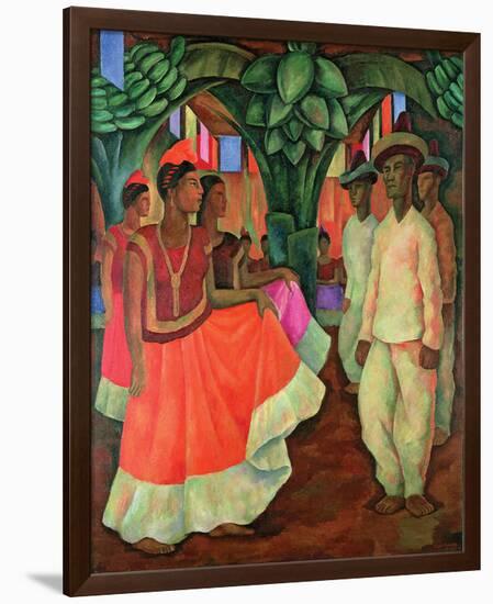 Tehauntepec Dance-Diego Rivera-Framed Art Print