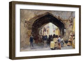 Tehran Bazaar, 1994-Trevor Chamberlain-Framed Giclee Print