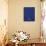 Tehran, Iran, Islamic Republic of Blue Map-null-Framed Stretched Canvas displayed on a wall