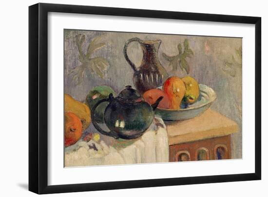 Teiera, Brocca e Frutta, 1899-Paul Gauguin-Framed Giclee Print