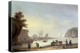 Teignmouth and the Ness, Devon, 1825-Thomas Luny-Stretched Canvas