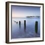 Teignmouth Pier and Coastal Defences at Teignmouth, South Devon, England. Summer-Adam Burton-Framed Photographic Print