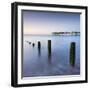 Teignmouth Pier and Coastal Defences at Teignmouth, South Devon, England. Summer-Adam Burton-Framed Photographic Print