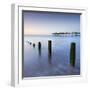 Teignmouth Pier and Coastal Defences at Teignmouth, South Devon, England. Summer-Adam Burton-Framed Photographic Print