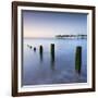 Teignmouth Pier and Coastal Defences at Teignmouth, South Devon, England. Summer-Adam Burton-Framed Photographic Print