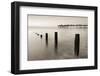 Teignmouth Pier and Coastal Defences at Teignmouth, South Devon, England. Summer-Adam Burton-Framed Photographic Print