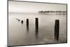 Teignmouth Pier and Coastal Defences at Teignmouth, South Devon, England. Summer-Adam Burton-Mounted Photographic Print