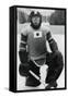 Teiji Homna, Japan Ice Hockey Team, Winter Olympics, Garmisch-Partenkirchen, Germany, 1936-null-Framed Stretched Canvas