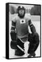 Teiji Homna, Japan Ice Hockey Team, Winter Olympics, Garmisch-Partenkirchen, Germany, 1936-null-Framed Stretched Canvas