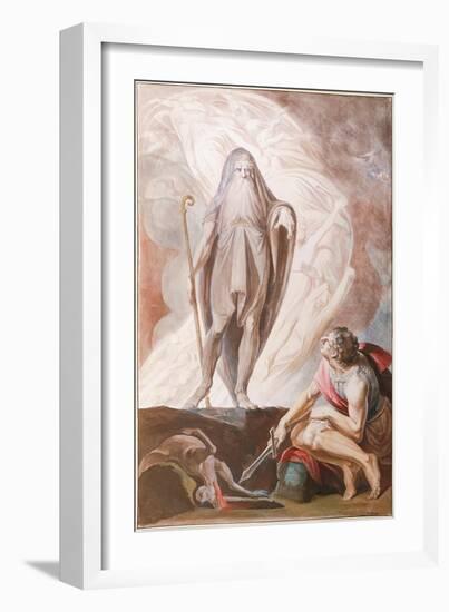 Teiresias Foretells the Future to Odysseus-Henry Fuseli-Framed Giclee Print