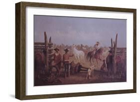 Tejano Ranchers, 1877-James Walker-Framed Giclee Print