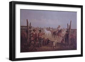 Tejano Ranchers, 1877-James Walker-Framed Giclee Print