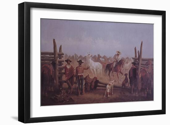 Tejano Ranchers, 1877-James Walker-Framed Giclee Print