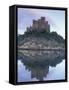 Tejo Castelo de Almourol Reflected in Tagus River, Portugal-Merrill Images-Framed Stretched Canvas