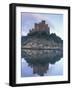 Tejo Castelo de Almourol Reflected in Tagus River, Portugal-Merrill Images-Framed Photographic Print