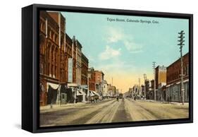 Tejon Street, Colorado Springs, Colorado-null-Framed Stretched Canvas