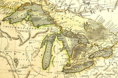 1795 Map Of The Great Lakes