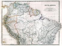 Old Map Of Northern South America-Tektite-Art Print