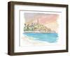 Tel Aviv Jaffa View of Old Town And Sea-M. Bleichner-Framed Art Print