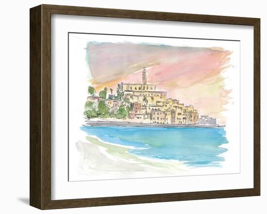 Tel Aviv Jaffa View of Old Town And Sea-M. Bleichner-Framed Art Print