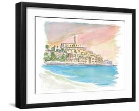 Tel Aviv Jaffa View of Old Town And Sea-M. Bleichner-Framed Art Print