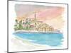 Tel Aviv Jaffa View of Old Town And Sea-M. Bleichner-Mounted Art Print