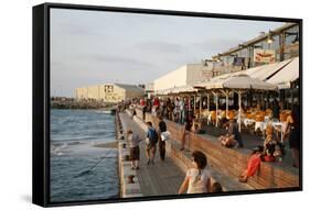 Tel Aviv's New Port Filled with Many Bars-Yadid Levy-Framed Stretched Canvas